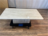 Travertine Style Coffee Table