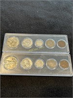 2- Year Sets (1937 and 1953) All Silver is 90%