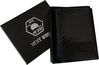 NCNY Pit Stop Genuine Saffiano Leather Wallet 2 CT