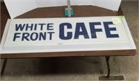 White Front Cafe Sign