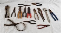 Lot Of Tools - Pliers, Wrenches, Cutters Etc.