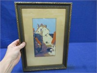 vintage framed painting by boris riedel