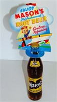 MASON'S ROOT BEER SODA  ADVERTISING BOTTLE TOPPER