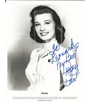 Harvey Peggy Dow Signed Movie Photo