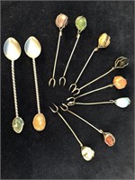 Lovely Pickle Agate Forks and Spoons