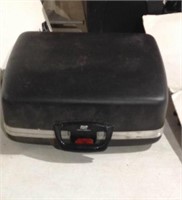 Electric portable typewriter in case