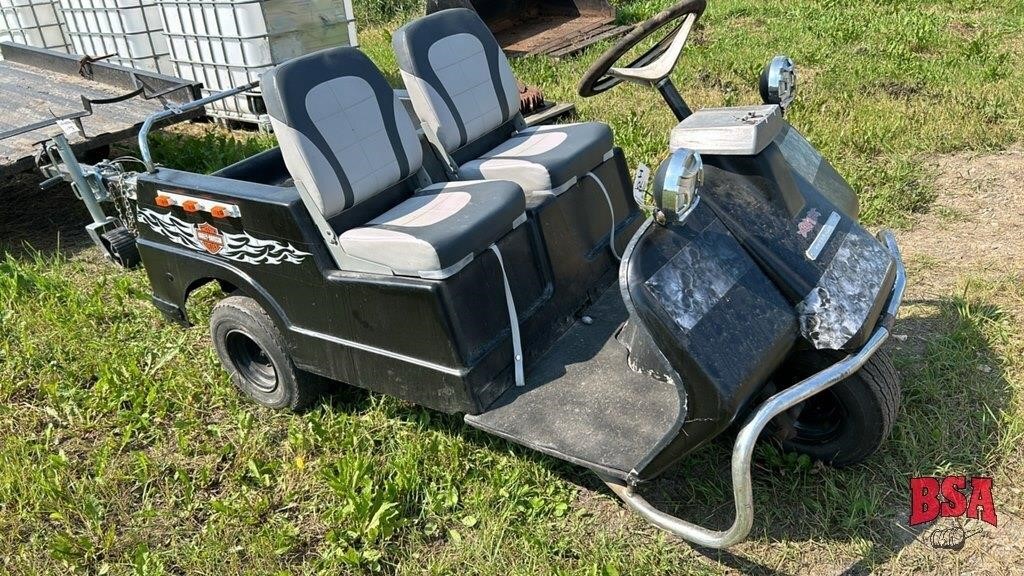 OFFSITE: Harley Davidson 3-whl Golf Cart w/