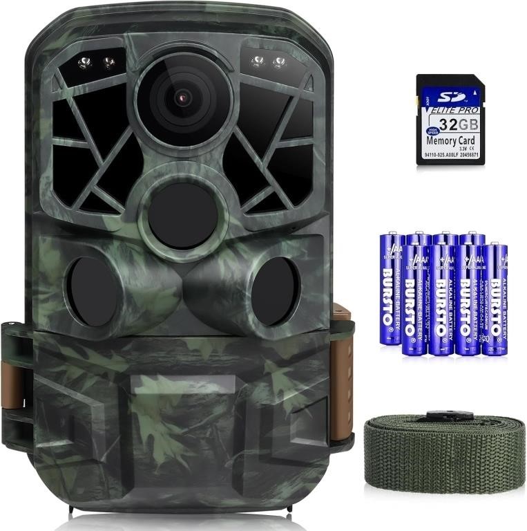 $70 JOH Trail Camera, 32MP 1520P Dual Lens