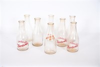 Vintage One Quart Borden's Milk Bottles