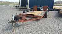 Car trailer, 12' x6'8" with tire tie downs