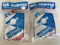 (2) Big gripper fasteners for polyfilm sheeting