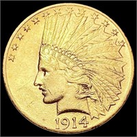 1914 $10 Gold Eagle UNCIRCULATED