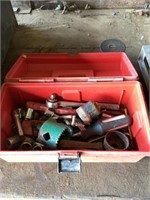 Plastic toolbox and tools