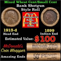 Small Cent Mixed Roll Orig Brandt McDonalds Wrappe