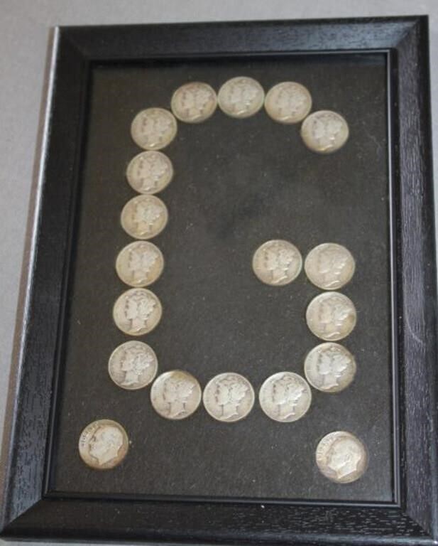 MERCURY DIMES IN THE FORM OF A "G"
