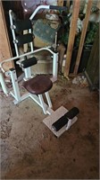 Resistance training machine back