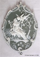 Volkstedt Jasperware Wall Plaque