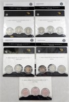 (5) 2010-P,D,S ATB U.S. MINT 3-COIN SETS