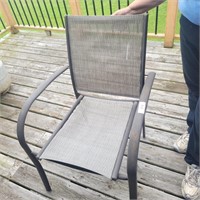 Beige lawn chair