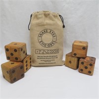 Snake Eyes Yard Dice with Bag - New