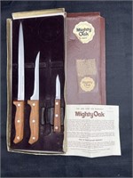 Vintage Mighty Oak By Imperial Knife Set
