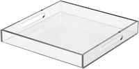 NIUBEE Acrylic Serving Tray 15x15 Inches