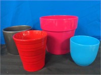 4 Colorful Planters / Bowls
