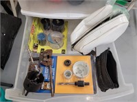 Drawer of miscellaneous with whole saw bits