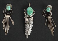 SILVER & TORQUOISE NATIVE AMERICAN JEWELRY
