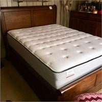Modern Queen Bed w/ Brand New Mattress (upstairs)