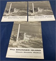 lot of 3 Brunner Island Steam Elec Station Books