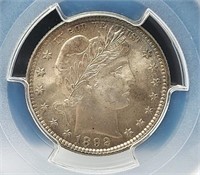 1892 Quarter PCGS MS 65