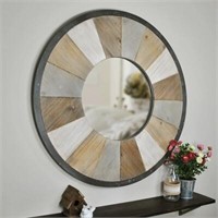 31.5 x 1 x 31.5 Rustic Farmhouse Mirror