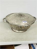 antique proof bowl w/ vented cover - 20" wide