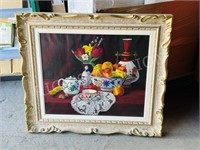 original still life on canvas by Hans Neugebauer