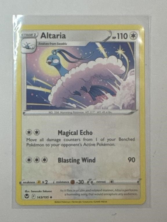 Altaria 143/195 Pokémon Cards Silver Tempest!
