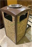 Rubbermaid pea gravel trash can - indoor outdoor