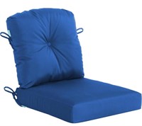 QILLOWWAY 2PCS OUTDOOR CHAIR CUSHIONS (ROYAL