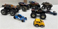 Mix lot monster trucks and other cars