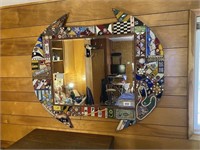 Large Mosaic Mirror, 48"W X 42"T
