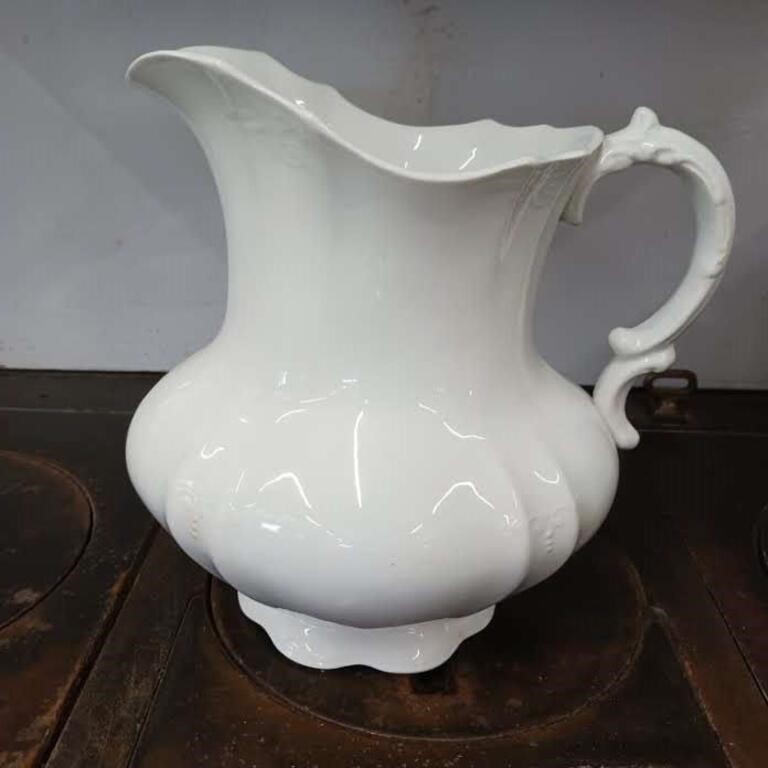Royal Ironstone China white pitcher - made in