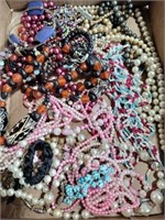 Flat of beaded necklaces