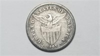 1907 S Philippines 20 Centavos