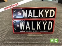 Victorian Number Plates WALKYD