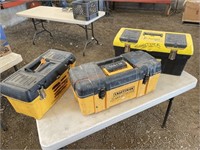 3- Tool Boxes w/ Contents