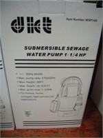 Unused submersible sewage water pump