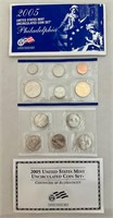 2005 US Uncirculated Philadelphia Coin Set