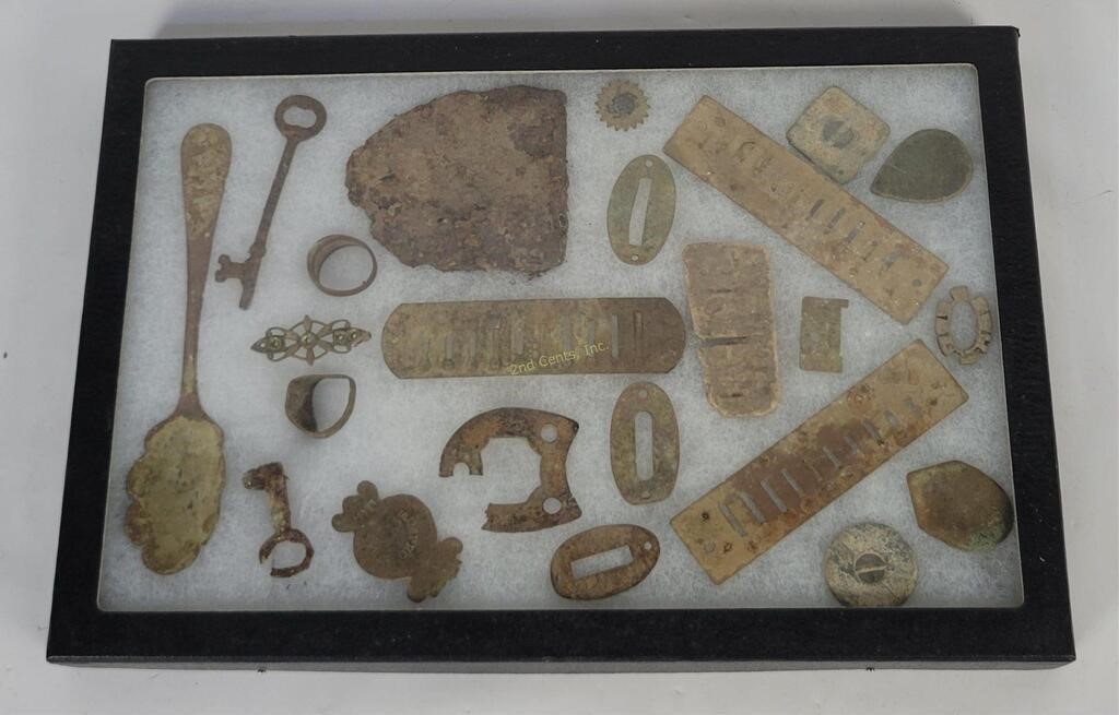 Civil War Relic Pieces - Keys, Spoon Etc.