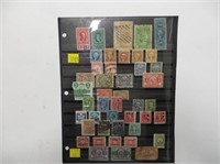 Sheet US Revenue Stamps