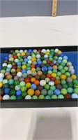 150 solid color swirl marbles